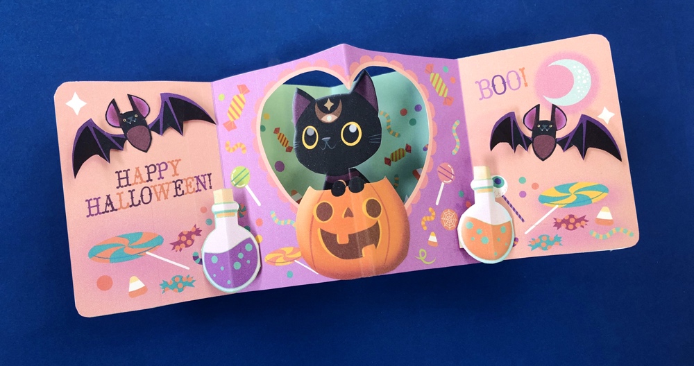 Halloween cat-diorama-template and PDF