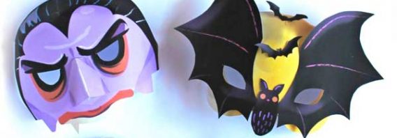 10 Super Spooky printable Halloween masks!