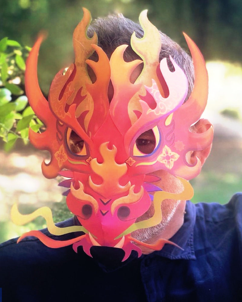 Chinese New Year Dragon mask is ideal for party costume and dress up outfits.