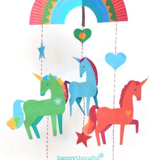 Easy and fun craft activity for the Holidays and Christmas!Make your very own DIY unicorn mobile for your baby crib