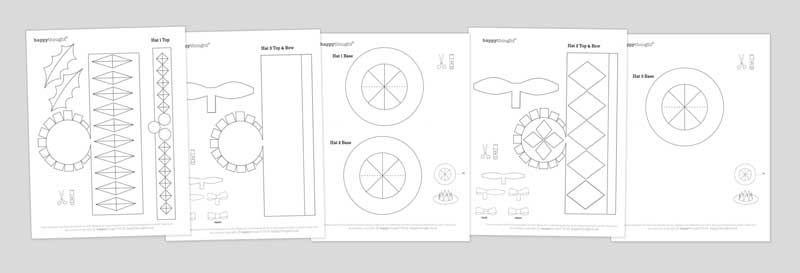 paper top hat pattern