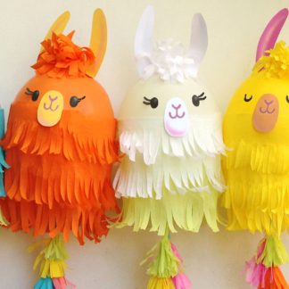How to make a llama balloons craft project