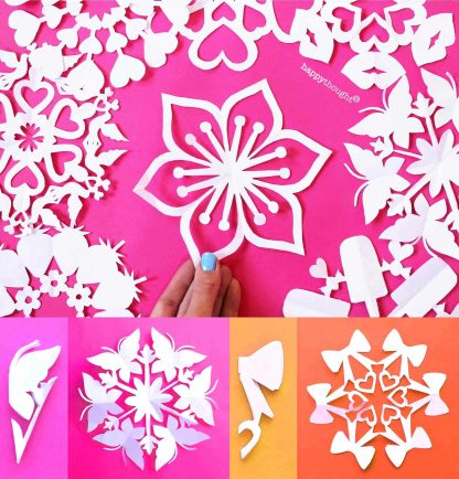 How to make a valentine snowflakes for St Valentines