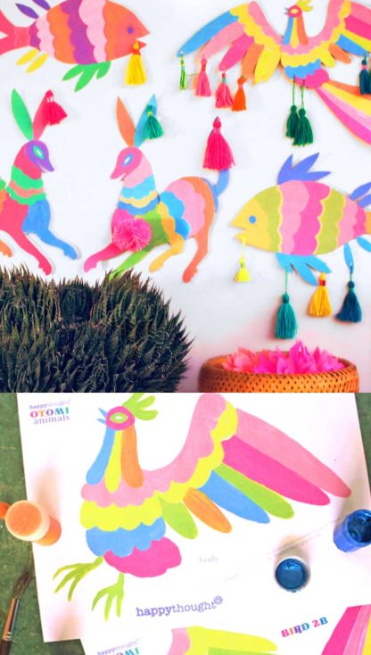 How to make an otomi wall decorations for Cinco de Mayo