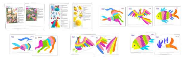 Cómo hacer animales Otomí: instrucciones de manualidades y plantilla a color en PDF descargable