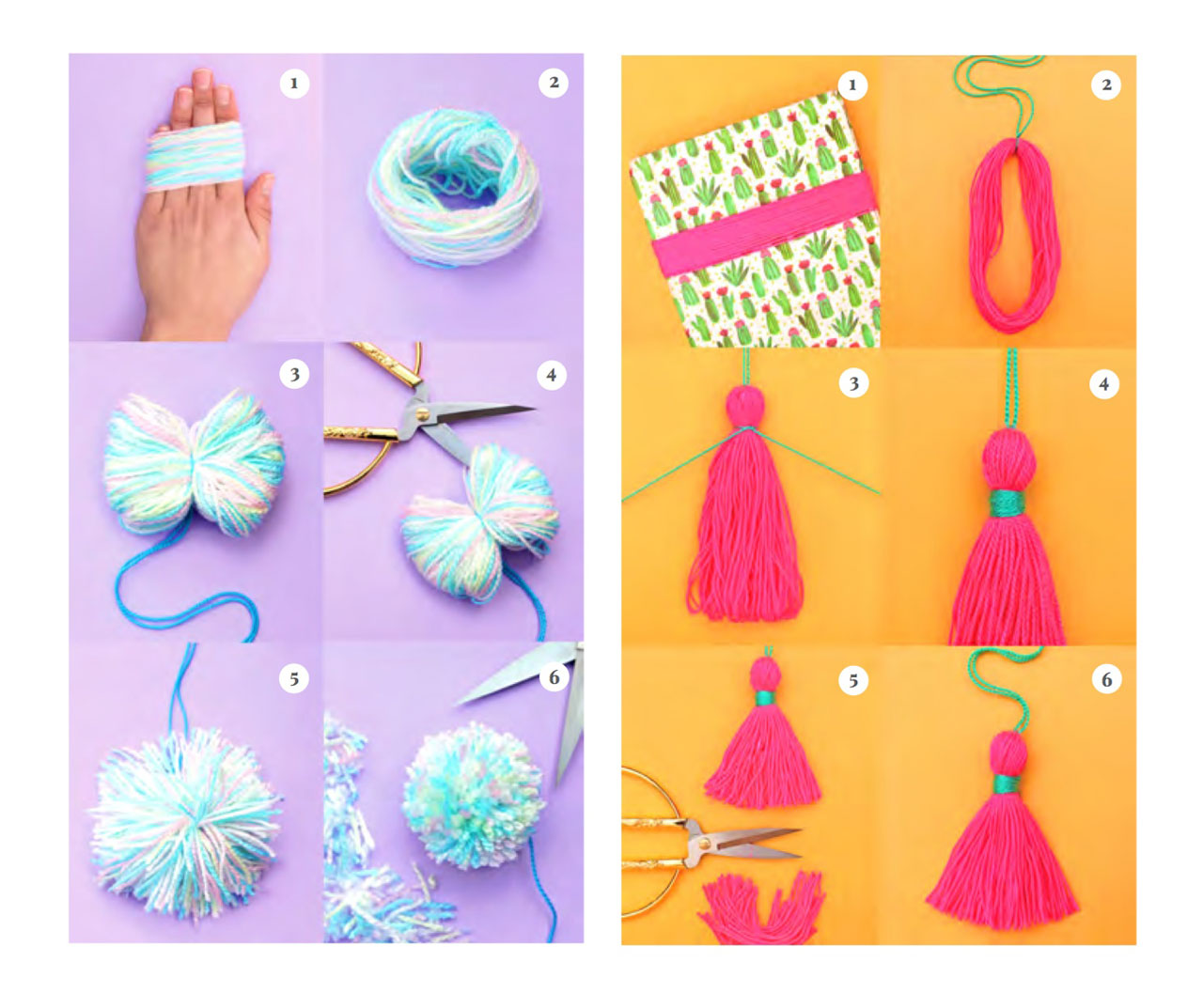 How to make tassels and pom-poms with DIY step-by-step tutorials and photos