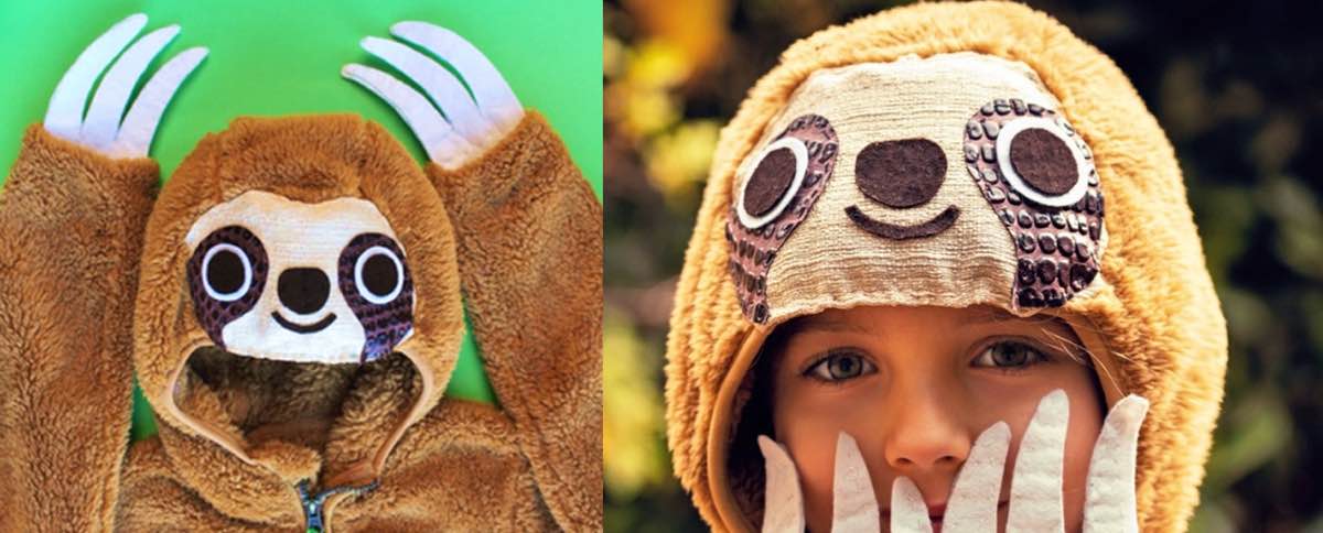How to make your own DIY sloth costume or outfit