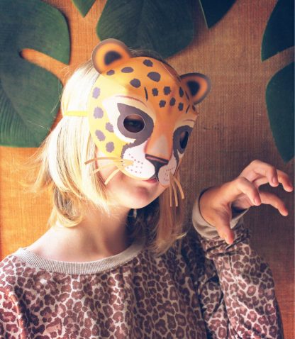 How to make your own paper leopard mask: Instructions and template