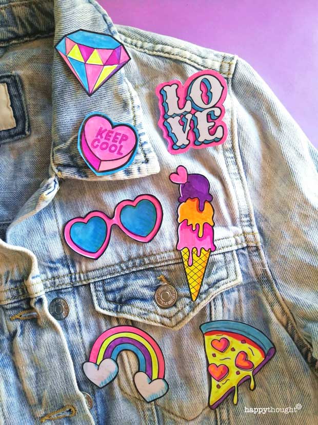 How to make your own pin badges for St Valentine's Day crafts