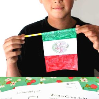 Learn about Cinco de Mayo and make Mexico flag worksheets
