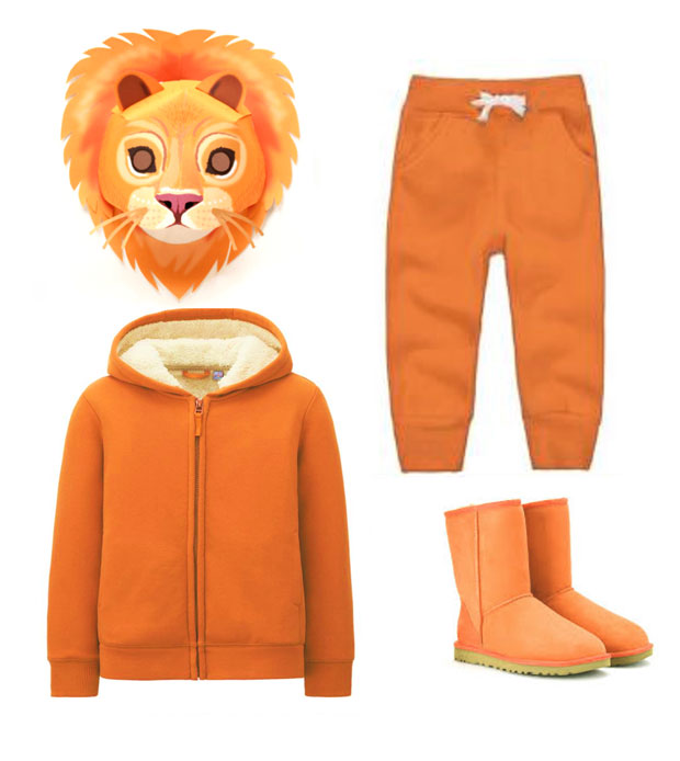 Lion mask and costume idea to dress up for world book day