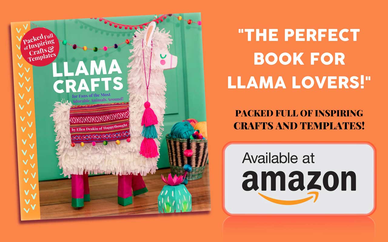 Llama Crafts book by Ellen Deakin available to buy on Amazon