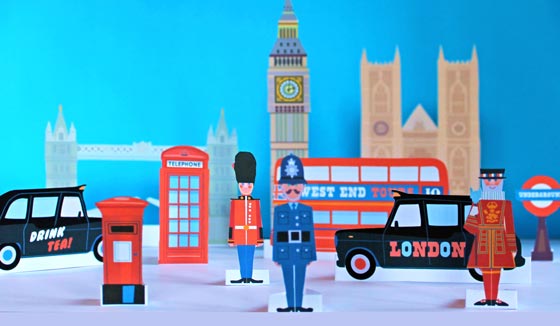 London printables papercrafts templates homeschool