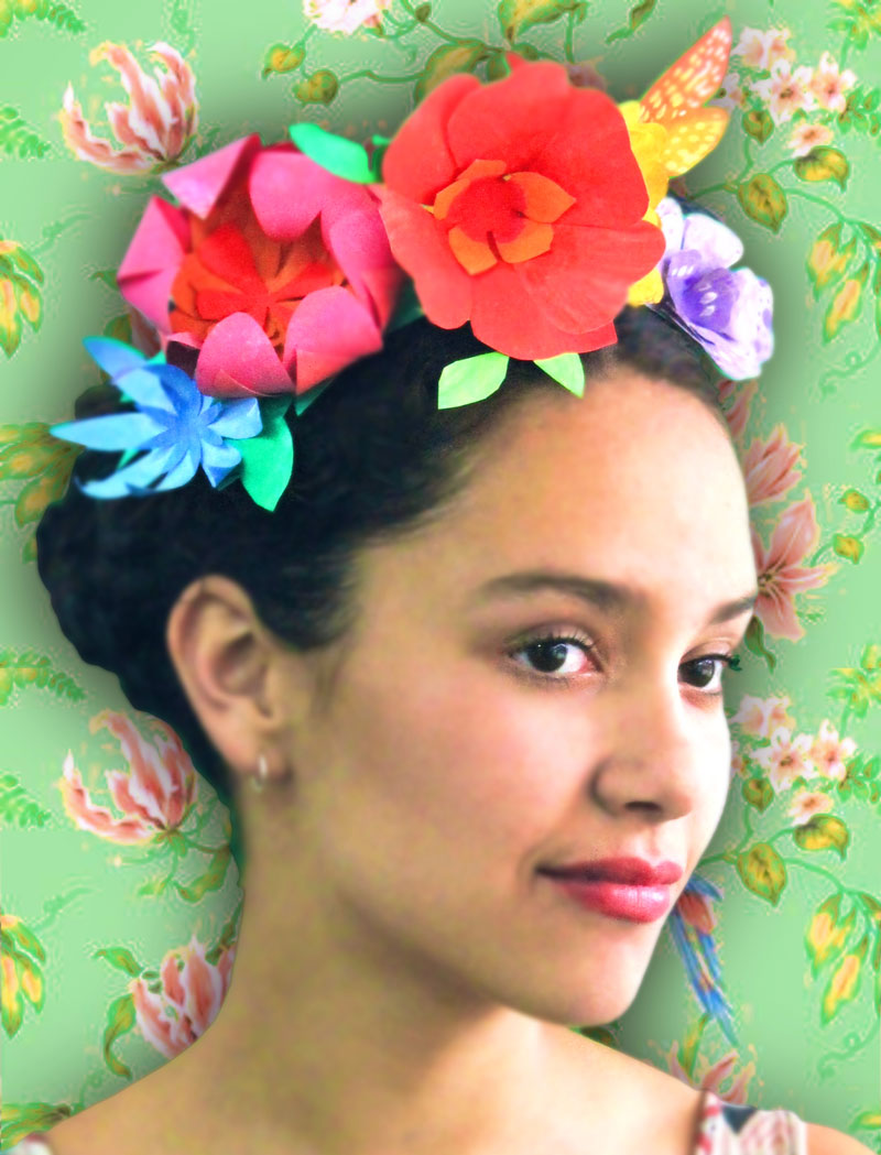 Make and wear this stunning paper flower crown