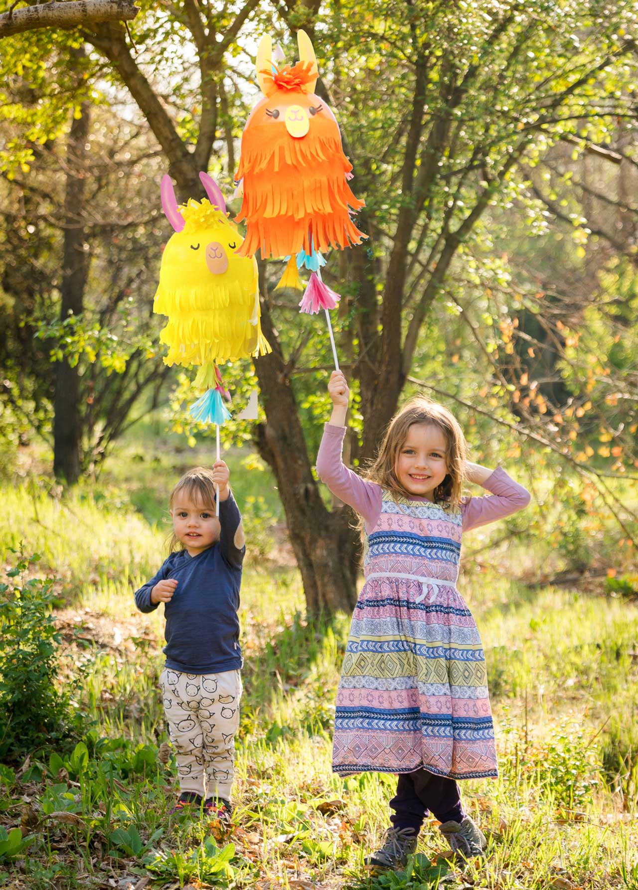 Make your own llama balloon craft project activity