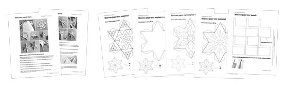 How to make Mexican paper star decorations - Printable kids activity + craft templates!