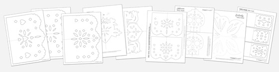 9 stylish papel picado template patterns to make and display for 5 de Mayo!