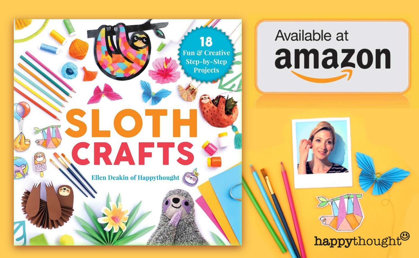 Sloth crafts by Ellen Deakin Happythought - 18 fun and creative step-by-step projects