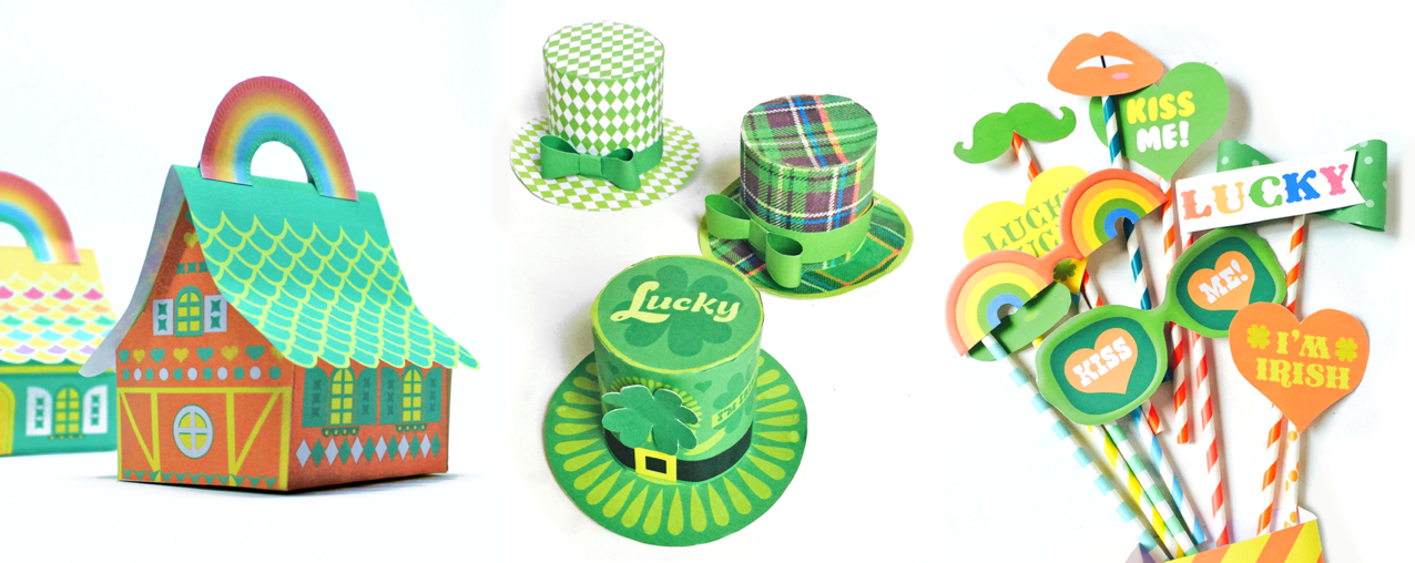 St Patrick's Day printable templates for party or classroom
