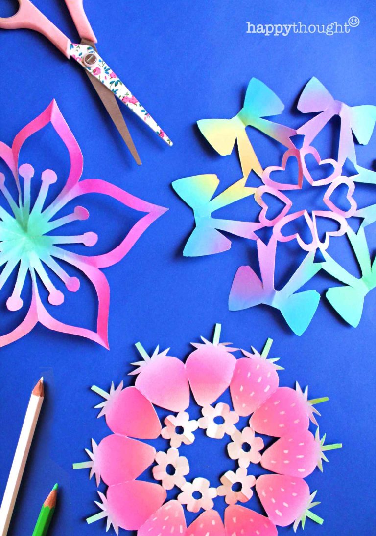 DIY Valentine snowflake templates. Be crafty today • Happythought