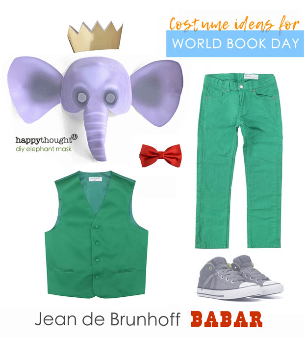 The adventures of Babar easy mask and costume idea