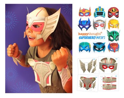aaron wants to be a superhero-mask templates to download and make