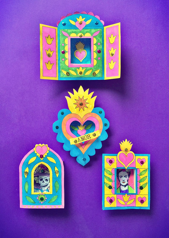 Day of the Dead: Craft project worksheets, printables and decorations •  Happythought