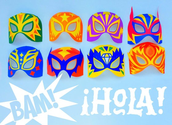 12 DIY Lucha Libre mask cutouts: Easy make!