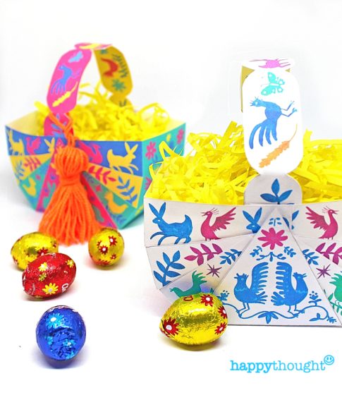 DIY Easter Baskets. DIY Crafts • Happythought