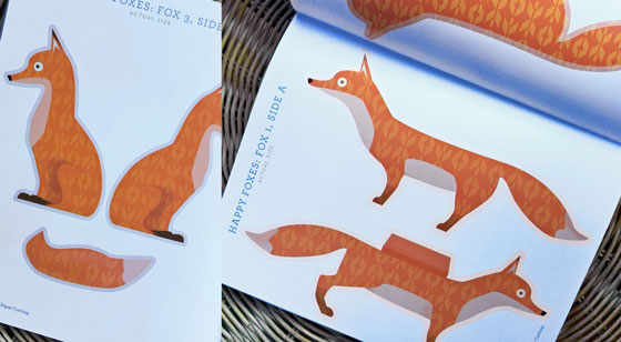 Art ideas for kids: Beautiful paper cut foxes!