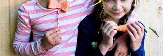 DIY homemade rabbit or bunny mask