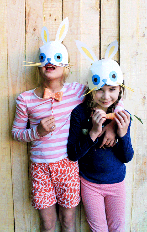 Easter bunny mask ideas