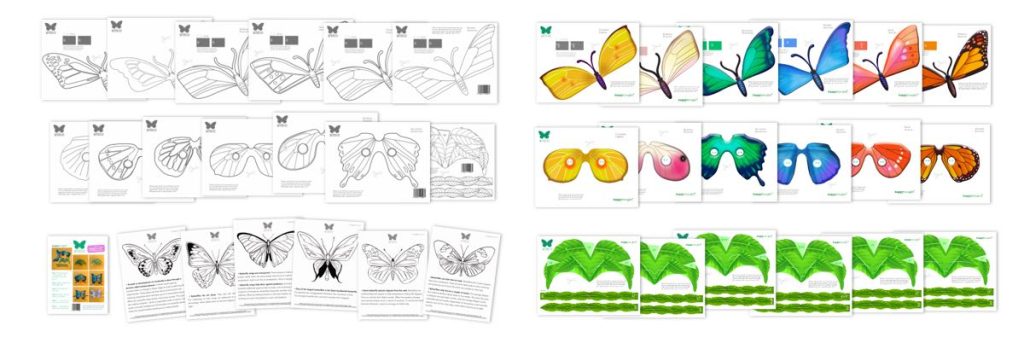 Make your own butterfly maks with printable templates