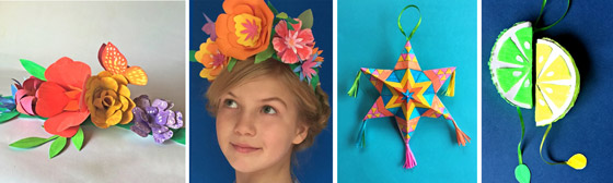 Printable kids activity: Paper flowers. stars, pinatas and papel picado ideas!