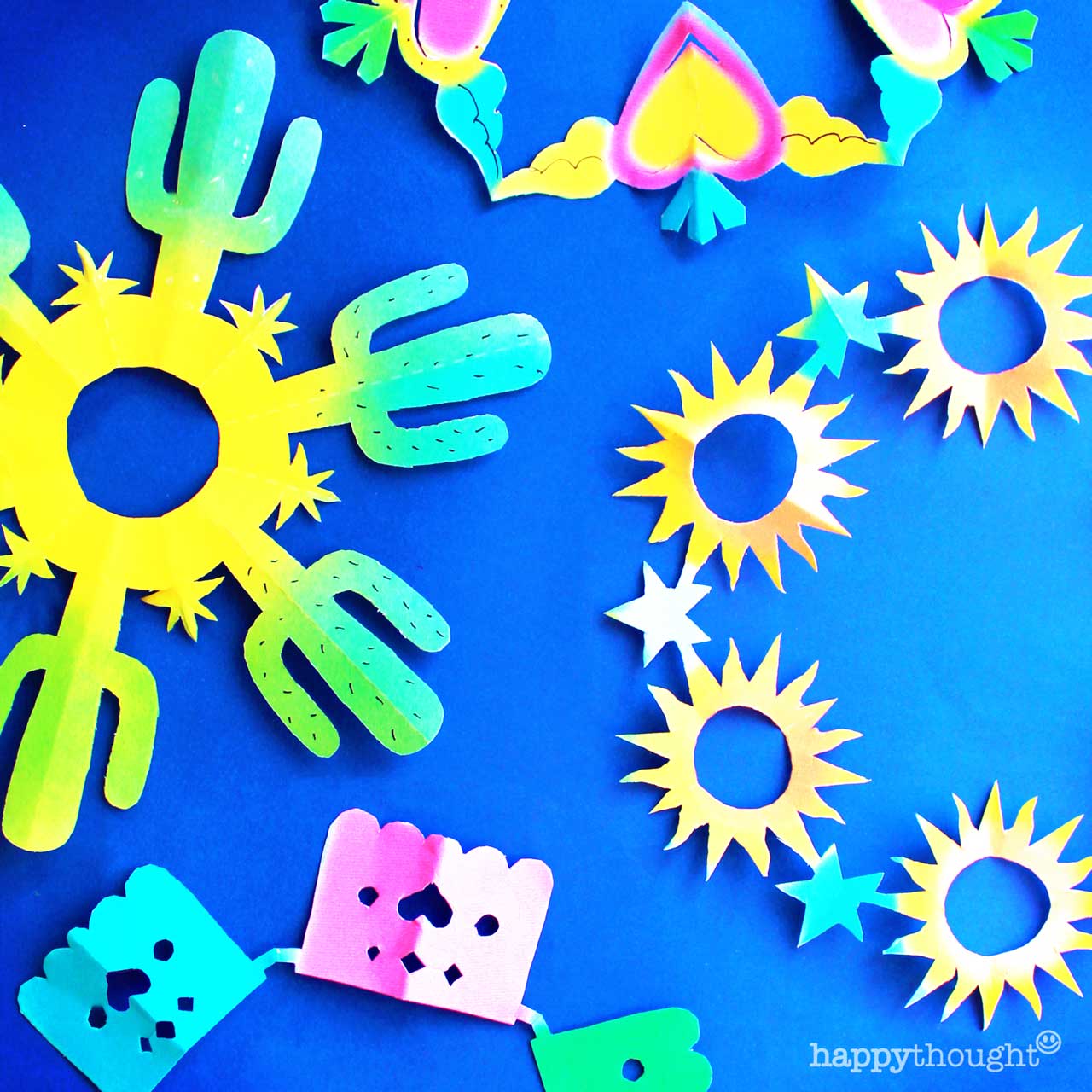 Mexican paper craft decorations. Be creative! • Happythought