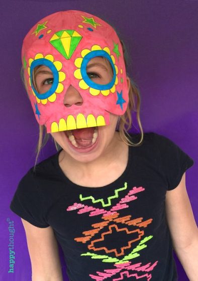 Color In Calavera Masks Activity. Get Creative • Happythought