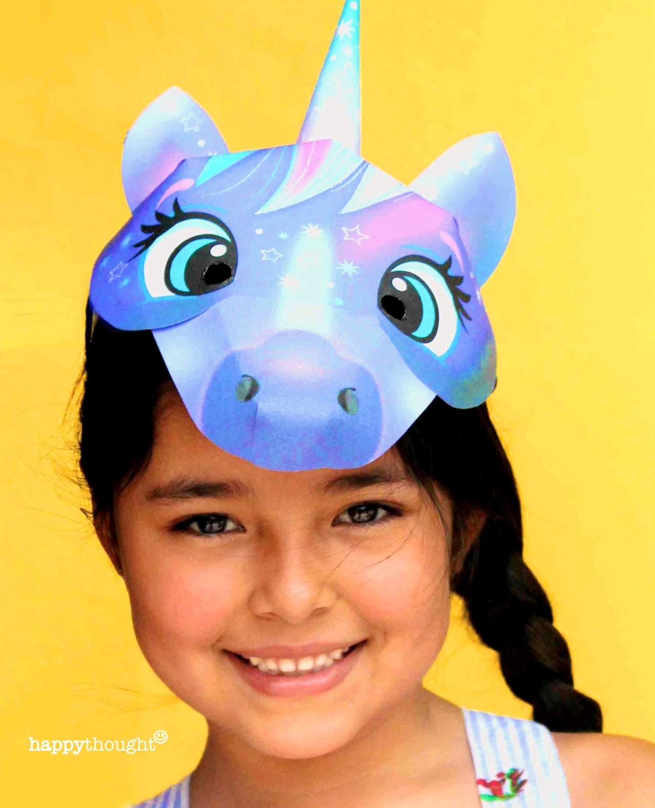 printable unicorn masks to make at home be a cute unicorn in no time
