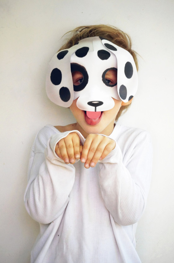 Easy dog mask papercraft pdf: Make your own dog mask!