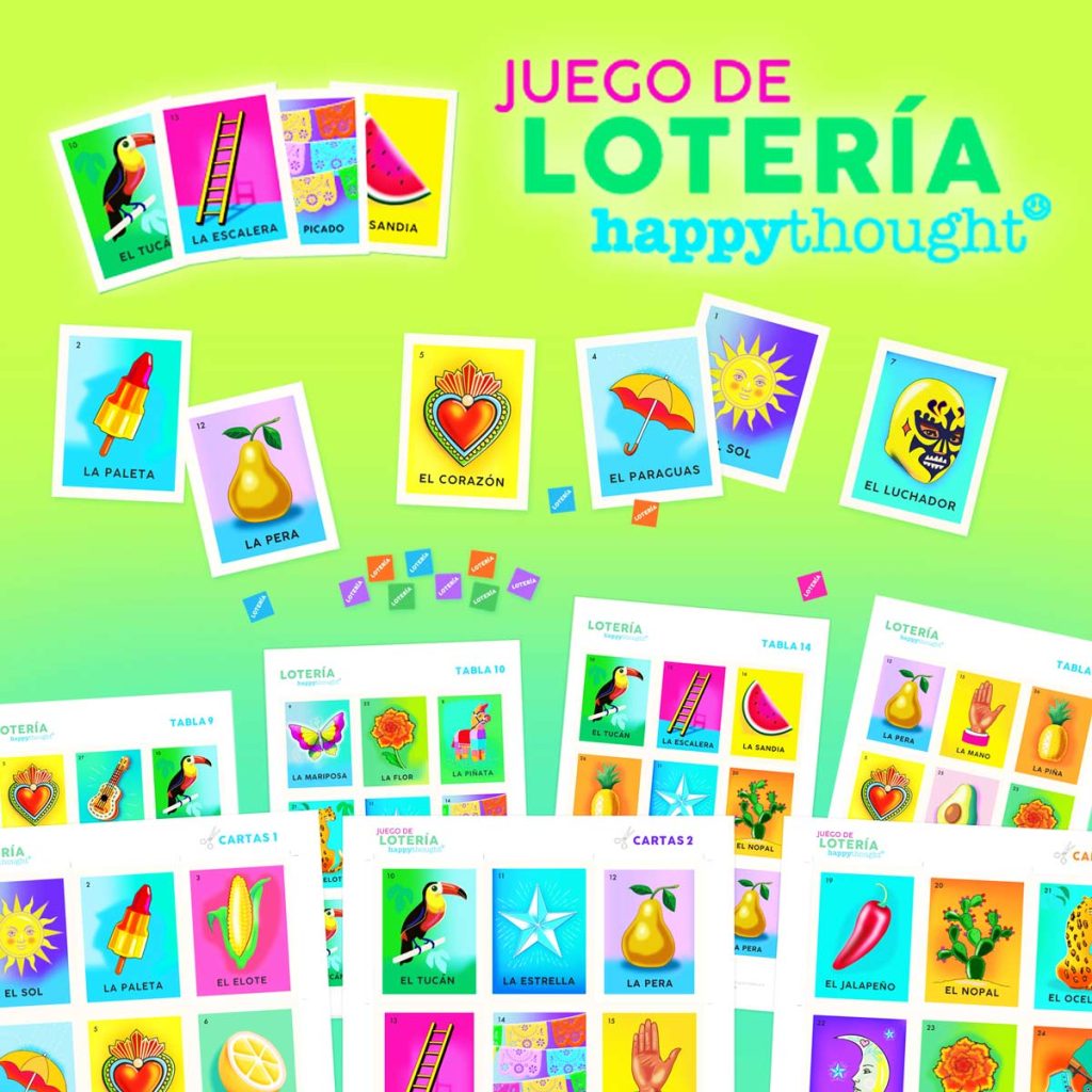 Printable Mexican Loteria game download, print and play at home now!