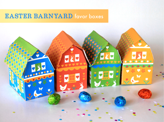 barnyard gift box templates