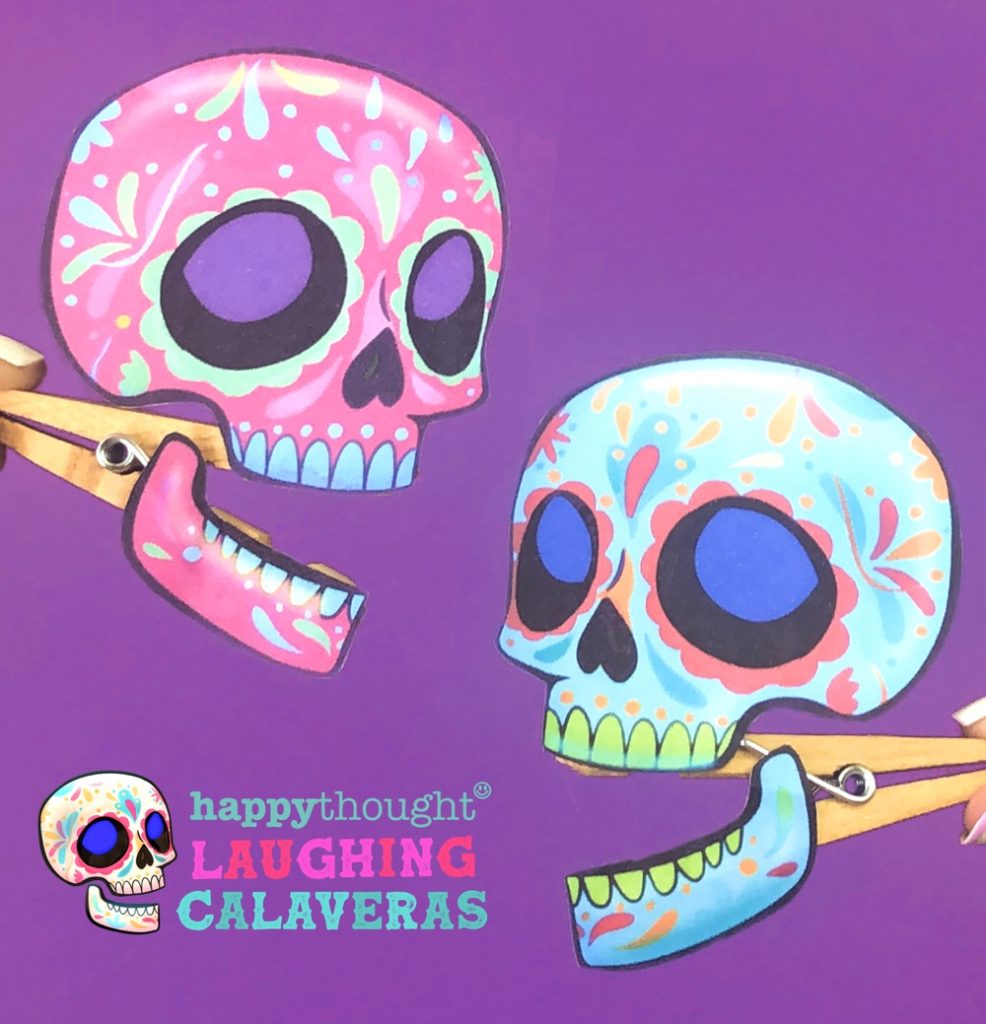 Make this DIY Laughing calaveras craft, with Happythought's DIY Laughing calavera template