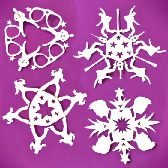 DIY Elvis snowflake templates. Perfect decorations • Happythought
