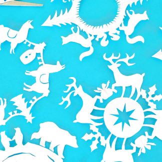 festive-animal-snowflakes template to make at home
