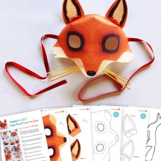 Fun fox mask tutorial + template
