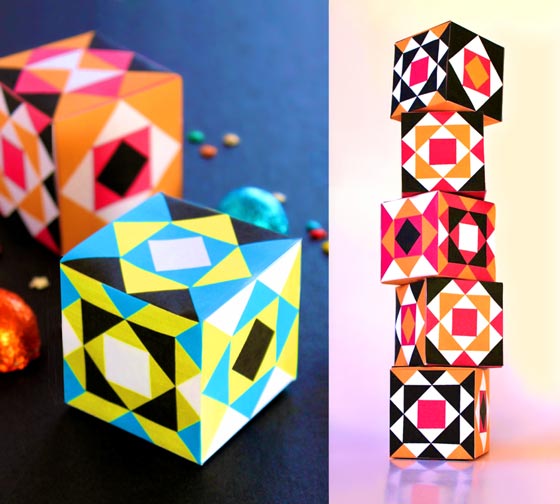 Geometric paper gift box ideas: 7 Gift box sets!