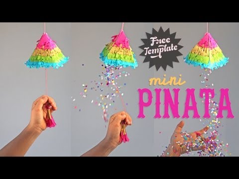 mini pinata templates easy and fun printable crafts for