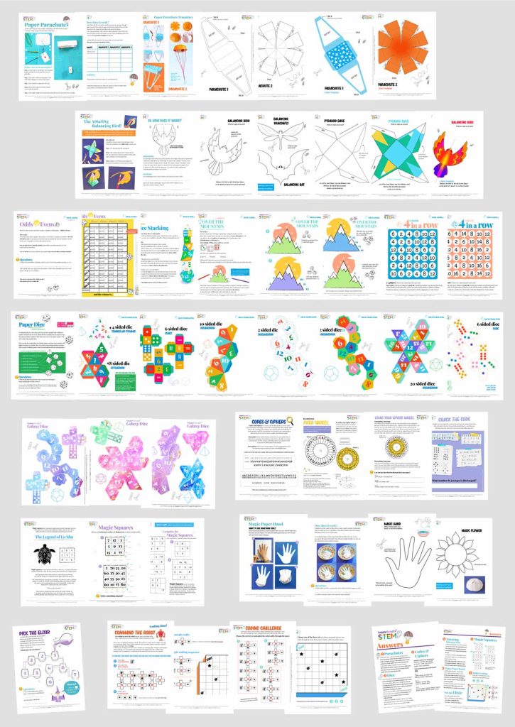 happythought STEM sheet projects PDF worksheets