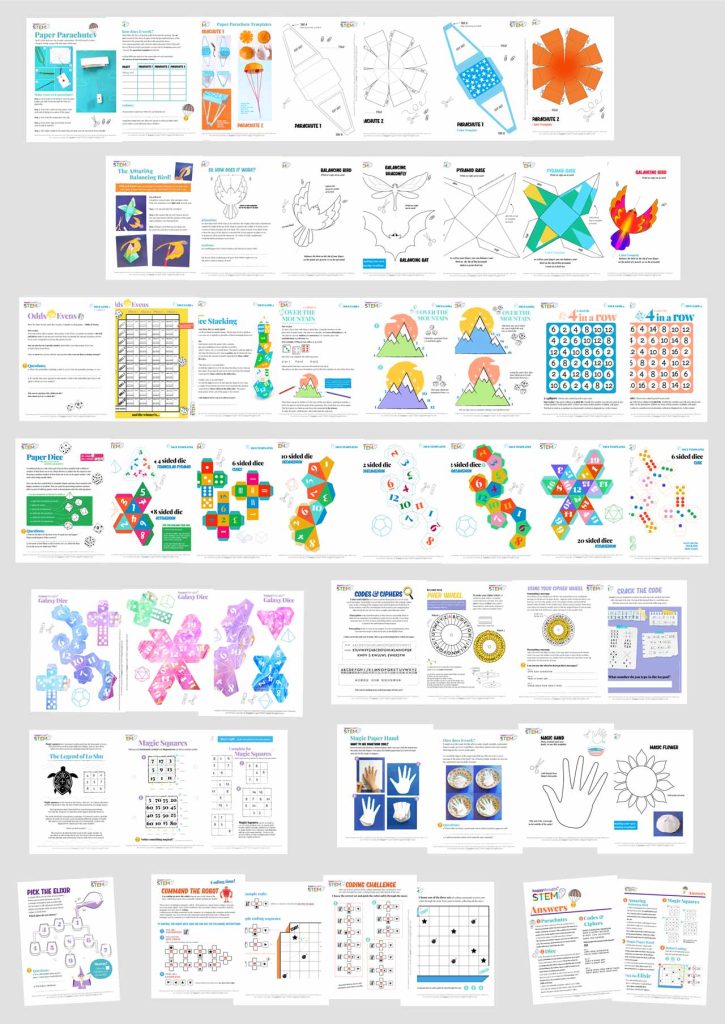 Printable STEM Worksheets. Enjoy crafty learning • Happythought