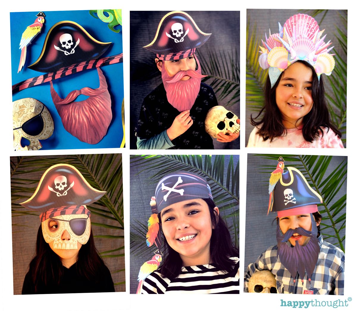 Pirate dress up activity pack. Be a pirate today • Happythought