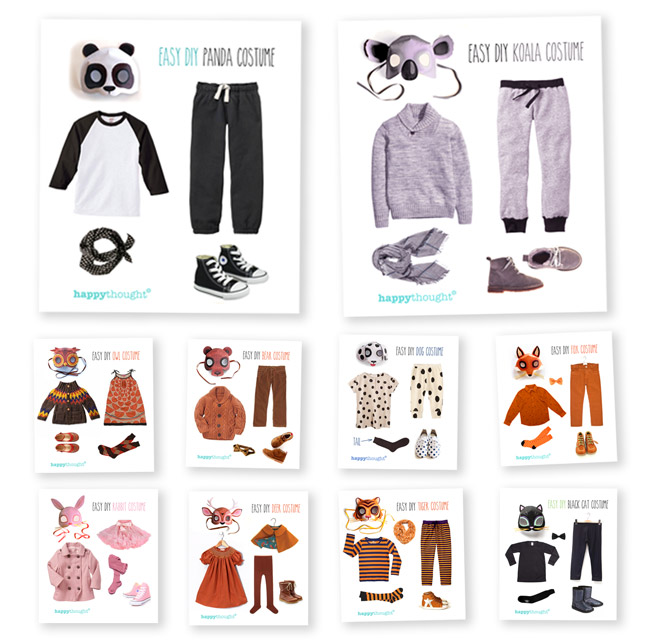 homemade animal costume template ideas